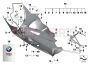 BMW Motorrad BMW 2014 S models HP4 (0D01, 0D11) Engine spoiler in Carbon