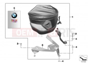BMW Motorrad BMW 2014 S models HP4 (0D01, 0D11) Tank-Bag