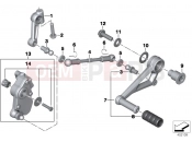 BMW Motorrad BMW 2014 R-Models K5x R 1200 RS (0A05, 0A15) Outside shift-control components