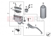 BMW Motorrad BMW 2014 R-Models K5x R 1200 RS (0A05, 0A15) Clutch control assembly