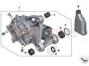 BMW Motorrad BMW 2014 R-Models K5x R 1200 RS (0A05, 0A15) Right-angle gearbox, rear