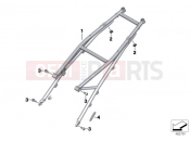 BMW Motorrad BMW 2014 R-Models K5x R 1200 RS (0A05, 0A15) Rear frame