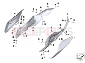 BMW Motorrad BMW 2014 R-Models K5x R 1200 RS (0A05, 0A15) Tail trim