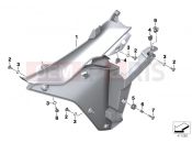 BMW Motorrad BMW 2014 R-Models K5x R 1200 RS (0A05, 0A15) Inner section, fairing side panel