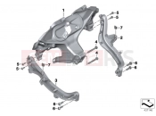 BMW Motorrad BMW 2014 R-Models K5x R 1200 RS (0A05, 0A15) Front panel carrier