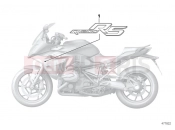 BMW Motorrad BMW 2014 R-Models K5x R 1200 RS (0A05, 0A15) Stick-on label