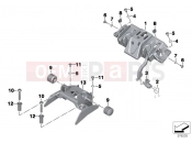 BMW Motorrad BMW 2014 R-Models K5x R 1200 RS (0A05, 0A15) Seat bench locking system