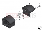 BMW Motorrad BMW 2014 R-Models K5x R 1200 RS (0A05, 0A15) Registration plate light