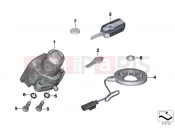 BMW Motorrad BMW 2014 R-Models K5x R 1200 RS (0A05, 0A15) RF remote control locking system