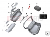 BMW Motorrad BMW 2014 R-Models K5x R 1200 RS (0A05, 0A15) Single components for Touring case