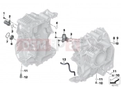 BMW Motorrad BMW 2012 R-Models K5x R 1200 GS (0A01, 0A11) Engine housing mounting parts