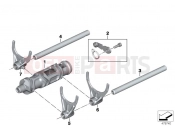 BMW Motorrad BMW 2012 R-Models K5x R 1200 GS (0A01, 0A11) 6-speed transmission shift components