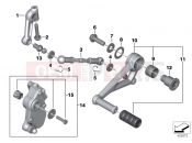 BMW Motorrad BMW 2012 R-Models K5x R 1200 GS (0A01, 0A11) Outside shift-control components