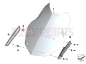 BMW Motorrad BMW 2012 R-Models K5x R 1200 GS (0A01, 0A11) Windshield / mount