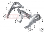 BMW Motorrad BMW 2012 R-Models K5x R 1200 GS (0A01, 0A11) Front panel carrier