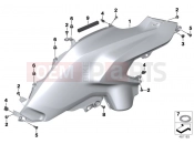 BMW Motorrad BMW 2012 R-Models K5x R 1200 GS (0A01, 0A11) Fairing side section