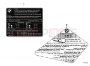 BMW Motorrad BMW 2012 R-Models K5x R 1200 GS (0A01, 0A11) Label 