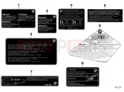 BMW Motorrad BMW 2012 R-Models K5x R 1200 GS (0A01, 0A11) Labels for Brazil