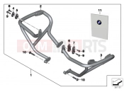 BMW Motorrad BMW 2012 R-Models K5x R 1200 GS (0A01, 0A11) Engine protection bar