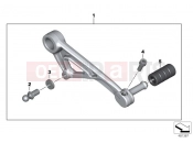 BMW Motorrad BMW 2012 R-Models K5x R 1200 GS (0A01, 0A11) Shift lever, adjustable