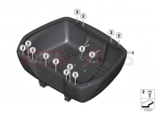 BMW Motorrad BMW 2012 R-Models K5x R 1200 GS (0A01, 0A11) Topcase bottom section topcase 49l