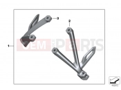 BMW Motorrad BMW 2012 R-Models K5x R 1200 GS (0A01, 0A11) Set footrest bracket black