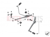 External gearshift parts/Shift lever - BMW Motorrad HP4 (0D01, 0D11) 2012