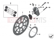 Front wheel brake - BMW Motorrad HP4 (0D01, 0D11) 2012