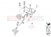 Brake pipe rear ABS - BMW Motorrad HP4 (0D01, 0D11) 2012