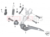 Brake pedal - BMW Motorrad HP4 (0D01, 0D11) 2012