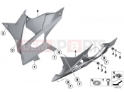 Engine spoiler - BMW Motorrad HP4 (0D01, 0D11) 2012
