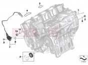 Engine housing mounting parts - BMW Motorrad S 1000 RR 12 (0524,0534) 2012