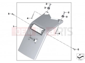 Mudguard rear - BMW Motorrad S 1000 RR 12 (0524,0534) 2012
