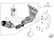 HP Titanium exhaust system - BMW Motorrad S 1000 RR 12 (0524,0534) 2012
