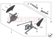 HP Footpeg system - BMW Motorrad S 1000 RR 12 (0524,0534) 2012
