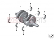 BMW Motorrad BMW 2012 C-Models C 600 Sport (0131, 0132) Crankshaft with bearing shells
