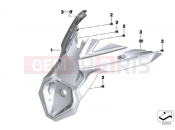 BMW Motorrad BMW 2012 C-Models C 600 Sport (0131, 0132) Mudguard rear