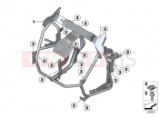 BMW Motorrad BMW 2012 C-Models C 600 Sport (0131, 0132) Trim bracket, front