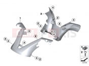 BMW Motorrad BMW 2012 C-Models C 600 Sport (0131, 0132) Handlebar cover, top