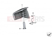 BMW Motorrad BMW 2012 C-Models C 600 Sport (0131, 0132) Control for storage compartment, right