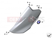 BMW Motorrad BMW 2012 C-Models C 600 Sport (0131, 0132) Trim cover side section, upper