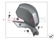 BMW Motorrad BMW 2012 C-Models C 600 Sport (0131, 0132) Backrest