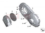 BMW Motorrad BMW 2012 C-Models C 650 GT (0133, 0134) Cover for CVT