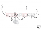 BMW Motorrad BMW 2012 C-Models C 650 GT (0133, 0134) Brake pipe rear ABS