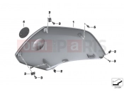 BMW Motorrad BMW 2012 C-Models C 650 GT (0133, 0134) Trim cover side section, upper