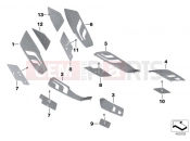 BMW Motorrad BMW 2012 C-Models C 650 GT (0133, 0134) Running board covers
