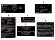 BMW Motorrad BMW 2012 C-Models C 650 GT (0133, 0134) Labels for Canada