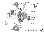 BMW Motorrad BMW 2004 R-Models K2x HP2 Enduro (0369,0389) Throttle Housing Assy