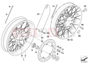 BMW Motorrad BMW 2004 R-Models K2x HP2 Enduro (0369,0389) Wheel set Road