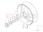 Rear wheel - BMW Motorrad F 650 CS 04 (0177,0187) 2004